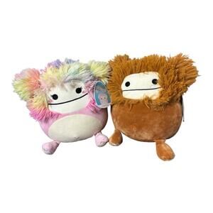 Squishmallows 8" Benny And Caparinne the Bigfoot NWT 2021
